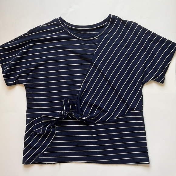 Geometric Lines T-shirt Navy Blue S - Picture 6 of 6
